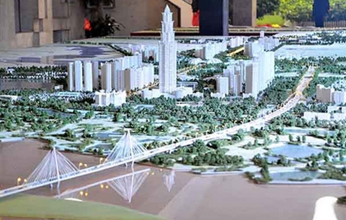 Quy hoạch trục Nhật Tân - Nội Bài theo ý tưởng 